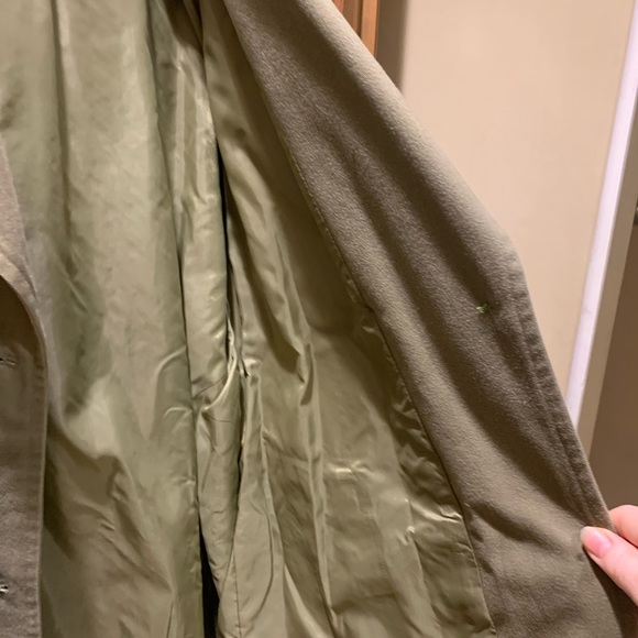 Vintage size 6 lined 100% cotton and real leather trimming jacket/coat. - Picture 5 of 6